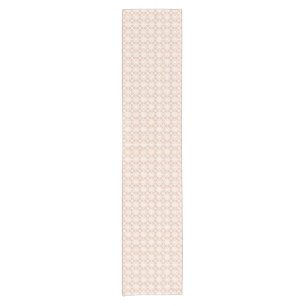vintage antique crochet lace white peach fuzz short table runner