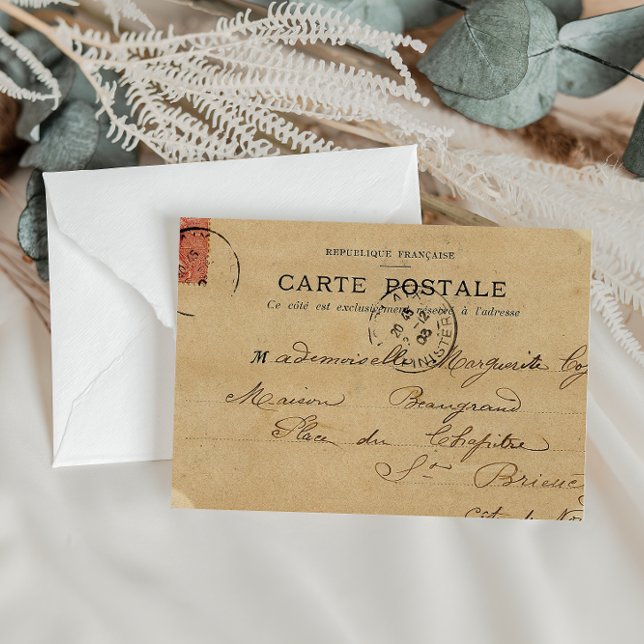 Vintage Antique French Post Card (Creator Uploaded)
