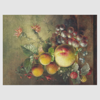 Vintage Antique Fruit Still Life Decoupage Tissue Paper