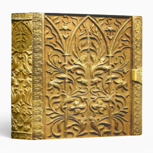 Vintage Antique Gold Deco Old Book Ancient Tome Binder