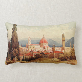 Vintage Antique Italy Florence Boboli Gardens Lumbar Pillow