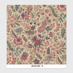 Vintage Antique Needlework Floral Furnishing