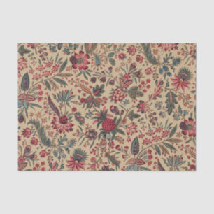 Vintage Antique Needlework Floral Furnishing Tissue Paper