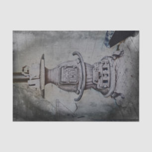 Vintage Antique Old Rustic Wood Stove Tissue Paper