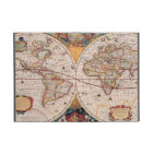 Vintage Antique Old World Map Design Faded Print