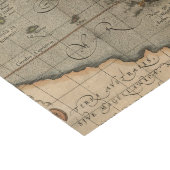 Vintage Antique Old World Map Tissue Paper (Corner)