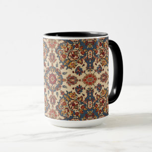 Vintage Antique Persian Oriental Turkish Pattern  Mug