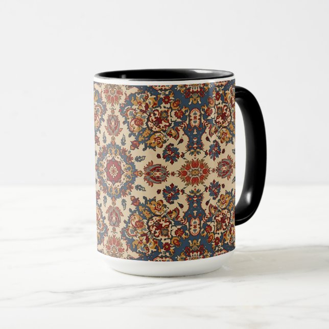 Vintage Antique Persian Oriental Turkish Pattern  Mug (Front Right)