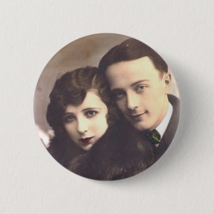 Vintage Antique Romantic Couples Cards and Gifts 2 Inch Round Button