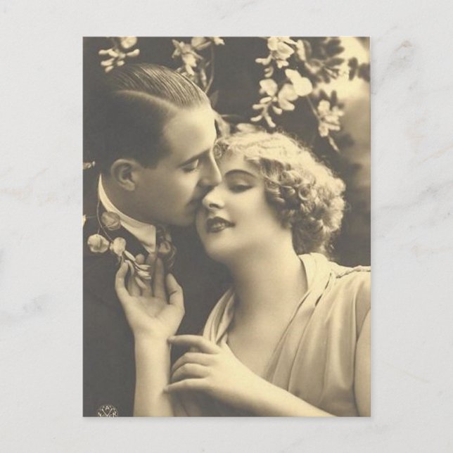 Vintage Antique Romantic Couples Cards, Gifts Postcard (Front)