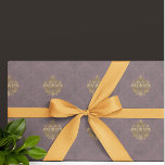 Vintage Antique Smoky Mauve Medallion Wrapping Paper<br><div class="desc">Send a sweet message with this beautiful vintage style design. Antique smoky mauve damask pattern with gold coloured medallions. Your gifts will have a vintage and romantic look. Perfect for Mothers Day,  Valentines Day,  Anniversaries,  baby showers.</div>
