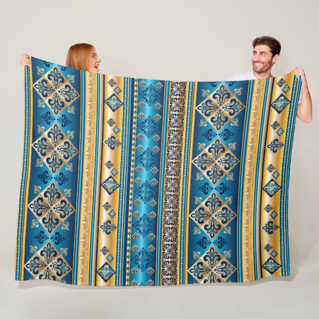 Vintage Antique style - seamless pattern 3 Fleece Blanket (In Situ)