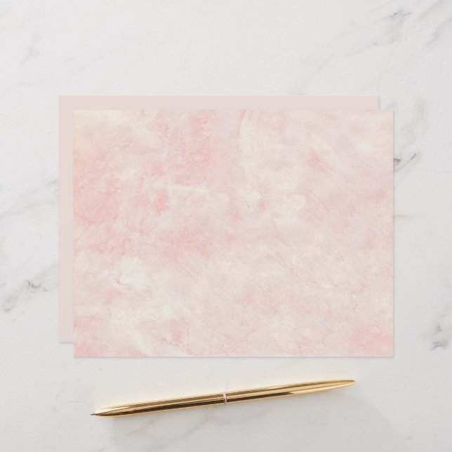 Vintage Antique Textured Blush Pink Decoupage (Front/Back In Situ)