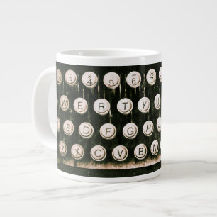 Vintage Antique Typewriter Jumbo Mug