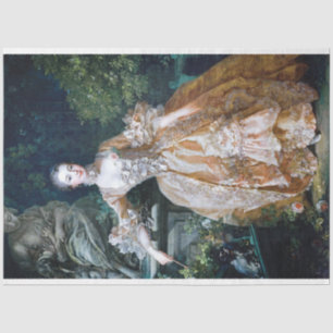 Vintage Antique Victorian Edwardian Woman Tissue Paper
