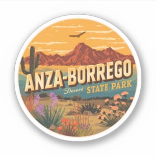 Vintage Anza Borrego Desert State Park desert gift