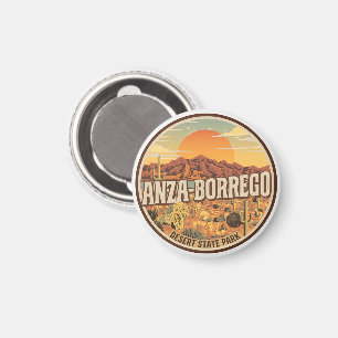 Vintage Anza Borrego Desert State Park desert gift Magnet