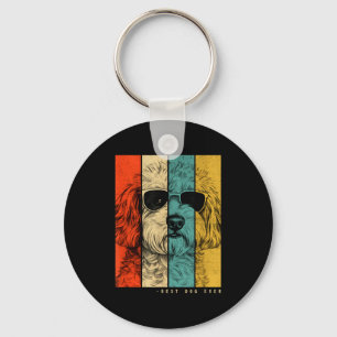 Vintage Ao Dog Mom Dad Kids Men Women  Keychain