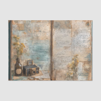 Vintage Apothecary Bottle Antique Camera Tissue Paper