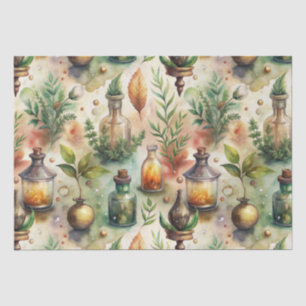 Vintage Apothecary Bottles Pattern (1) Tissue Paper