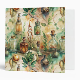 Vintage Apothecary Bottles Pattern (2) Binder