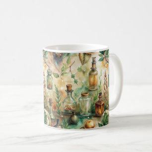 Vintage Apothecary Bottles Pattern (2) Coffee Mug