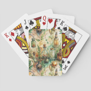 Vintage Apothecary Bottles Pattern (2) Playing Cards