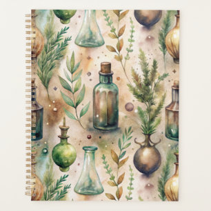 Vintage Apothecary Bottles Pattern (3) Planner