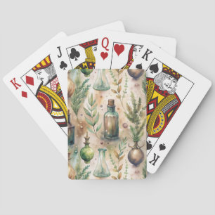 Vintage Apothecary Bottles Pattern (3) Playing Cards