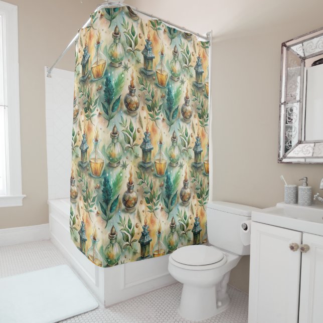 Vintage Apothecary Bottles Pattern (4) (In Situ)