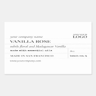 Vintage Apothecary Candle or Bath Product Label