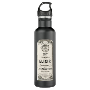 Vintage Apothecary Elixir Label 710 Ml Water Bottle