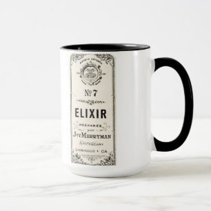 Vintage Apothecary Elixir Label Mug