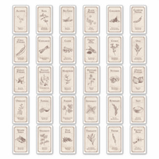 Vintage Apothecary Spice Labels