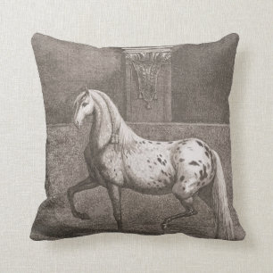 Vintage Appaloose Horse Throw Pillow