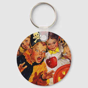 Vintage Apple Bobbing Keychain