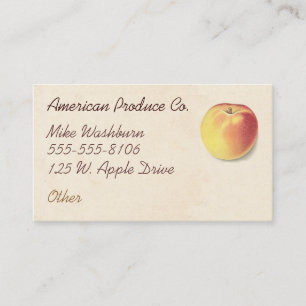 Vintage Apple Business Card