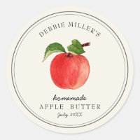Vintage Apple Butter Homemade Jam jar