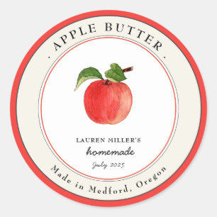 Vintage Apple Butter  jar Canning label