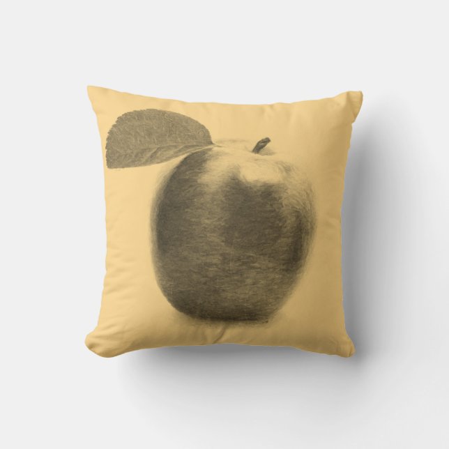 Vintage Apple painting - Pillow (Front)