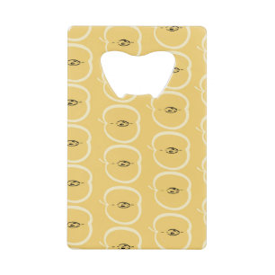 Vintage Apple Pattern: Wallpaper Design. Credit Card Bottle Opener