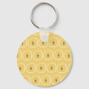 Vintage Apple Pattern: Wallpaper Design. Keychain