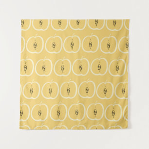 Vintage Apple Pattern: Wallpaper Design. Tapestry