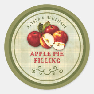 Vintage Apple Pie Canning Label