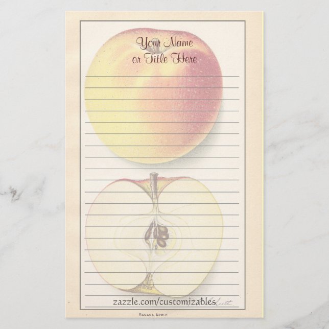 Vintage Apple Stationery (Front)