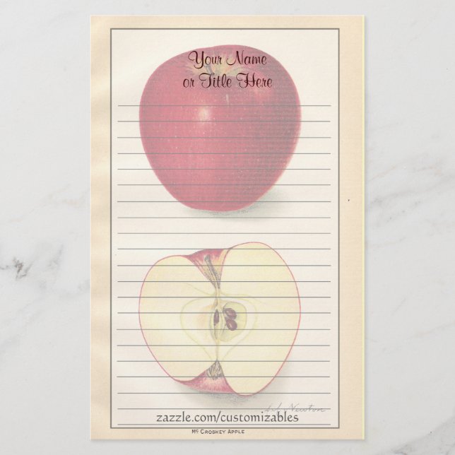 Vintage Apple Stationery (Front)