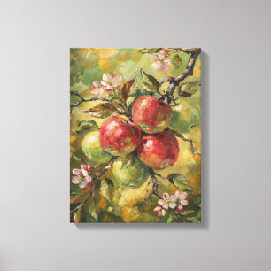 Vintage Apple Still Life  Canvas Print
