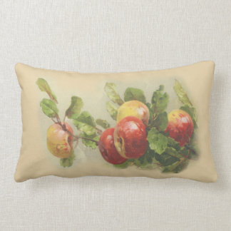 Vintage apples lumbar pillow