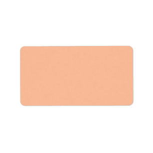Vintage Apricot Peach Personalized Cream Colour Label