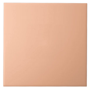 Vintage Apricot Peach Personalized Cream Colour Tile